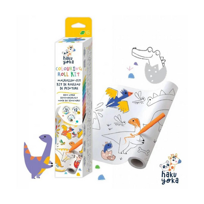 Kit de rollos para colorear Dino Mundo Haku Yoka
