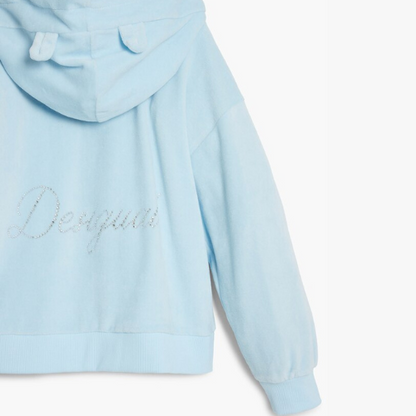 Sudadera orejitas logo strass - Desigual