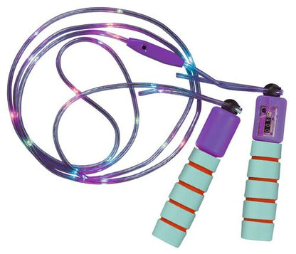 Cuerda saltar luminosa con contador