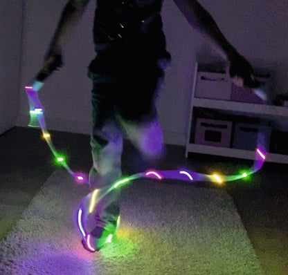 Cuerda saltar luminosa con contador