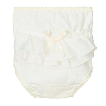 Braguita cubrepañal volante de plumeti Calamaro