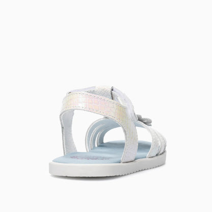 Sandalias barefoot Blanco Quilate Flor - Pablosky