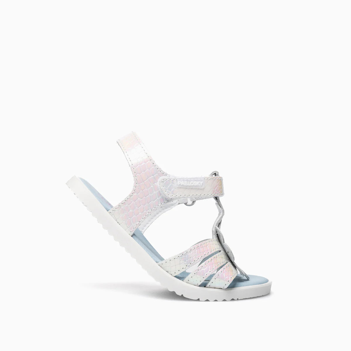 Sandalias barefoot Blanco Quilate Flor - Pablosky