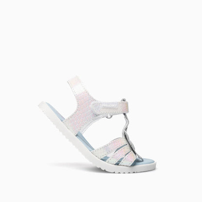 Sandalias barefoot Blanco Quilate Flor - Pablosky