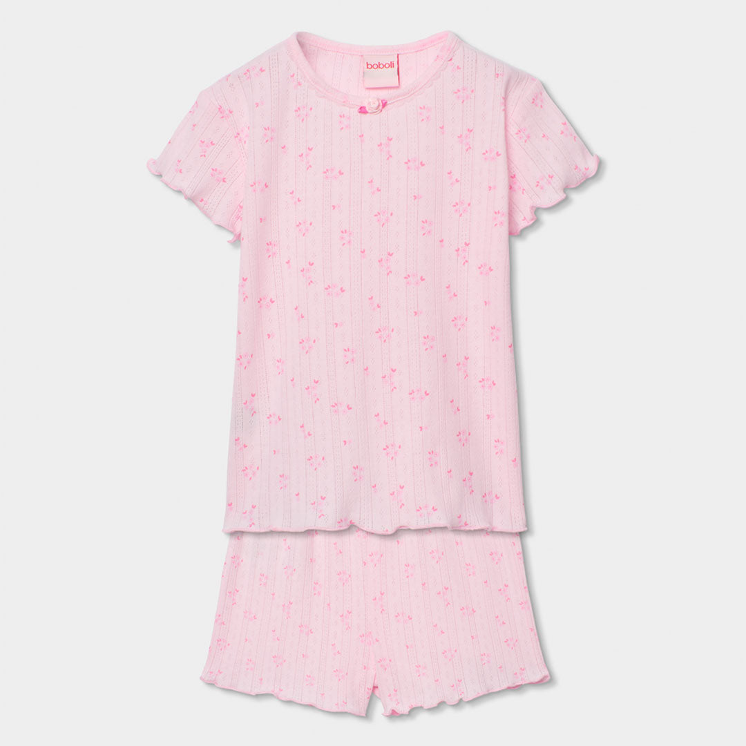 Pijama niña rosa estampado - Boboli