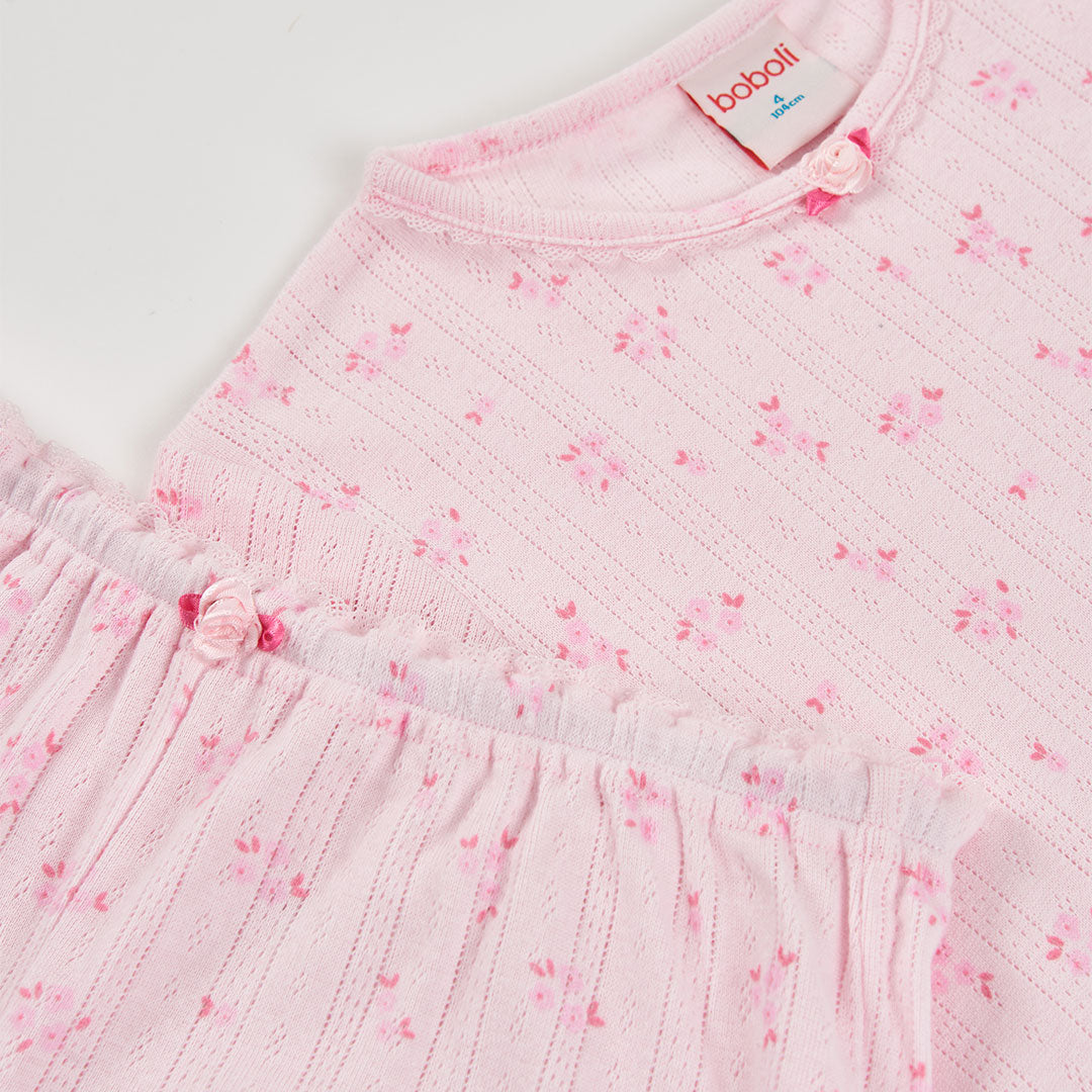 Pijama niña rosa estampado - Boboli