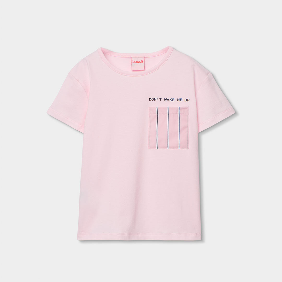 Pijama niña algodón rayas rosa - Boboli