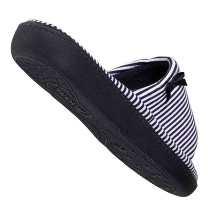 Zapatillas casa rayas azul y blanco - Isotoner