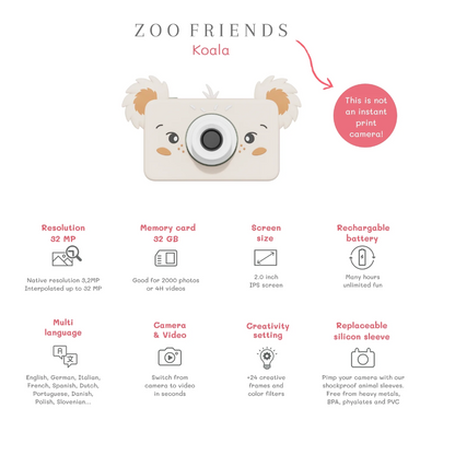 Cámara digital The Zoofamily - Zoo Friends Koala