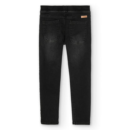 Pantalón denim black brillo - Boboli