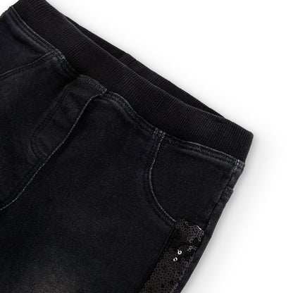 Pantalón denim black brillo - Boboli