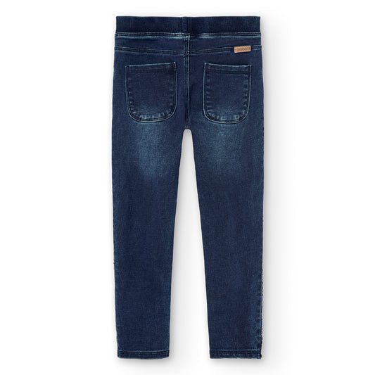 Pantalón denim blue brillo