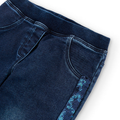 Pantalón denim blue brillo - Boboli