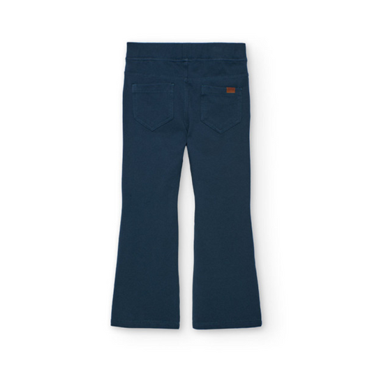 Pantalón niña de punto azul - Boboli