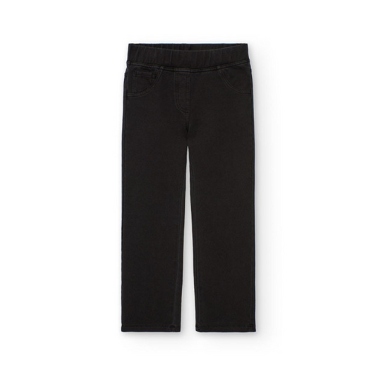 Pantalón niña de punto negro - Boboli