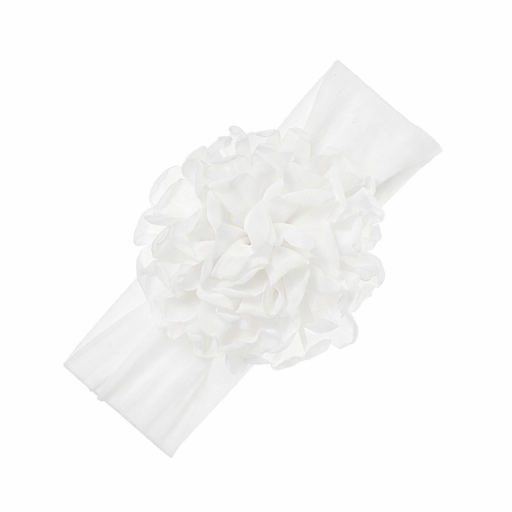 Turbante bebé con maxi flor de chiffon - Siena