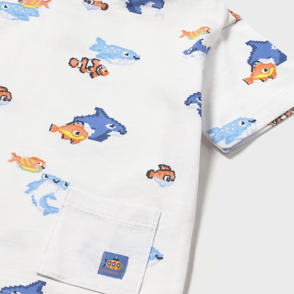 Set 2 camisetas bebé Pixelad Peces - Mayoral