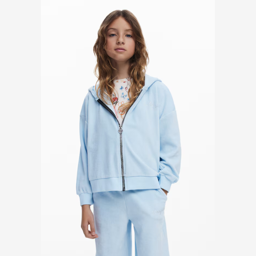 Sudadera orejitas logo strass - Desigual