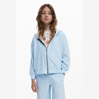 Sudadera orejitas logo strass - Desigual