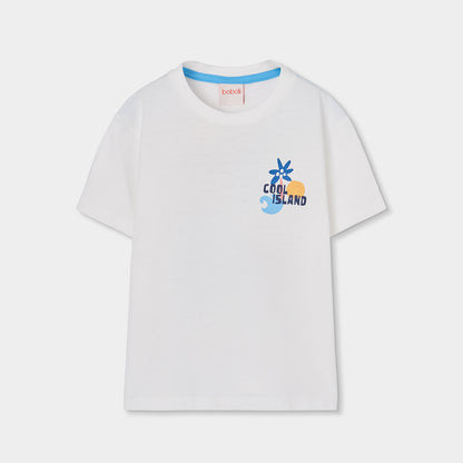 Camiseta niño blanca Cool Island - Boboli