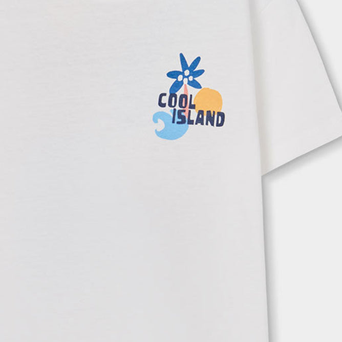 Camiseta niño blanca Cool Island - Boboli