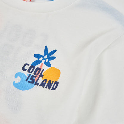 Camiseta niño blanca Cool Island - Boboli