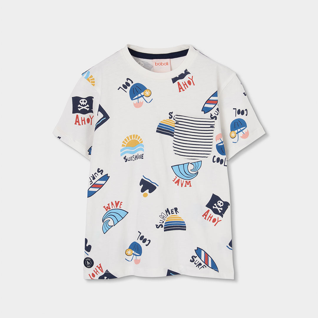 Camiseta niño blanca Summer - Boboli
