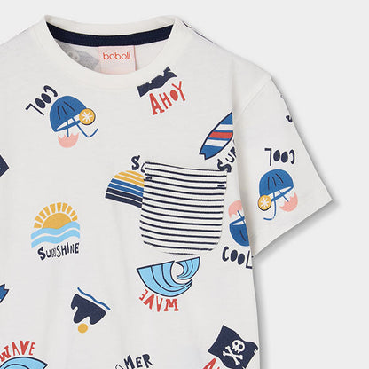 Camiseta niño blanca Summer - Boboli