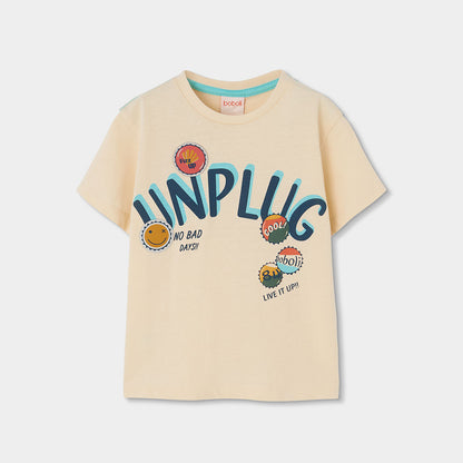 Camiseta niño crudo Unplug - Boboli