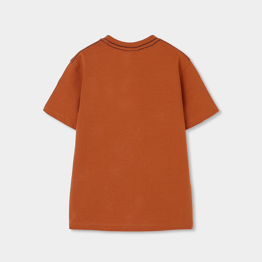 Camiseta niño naranja Lemur - Boboli