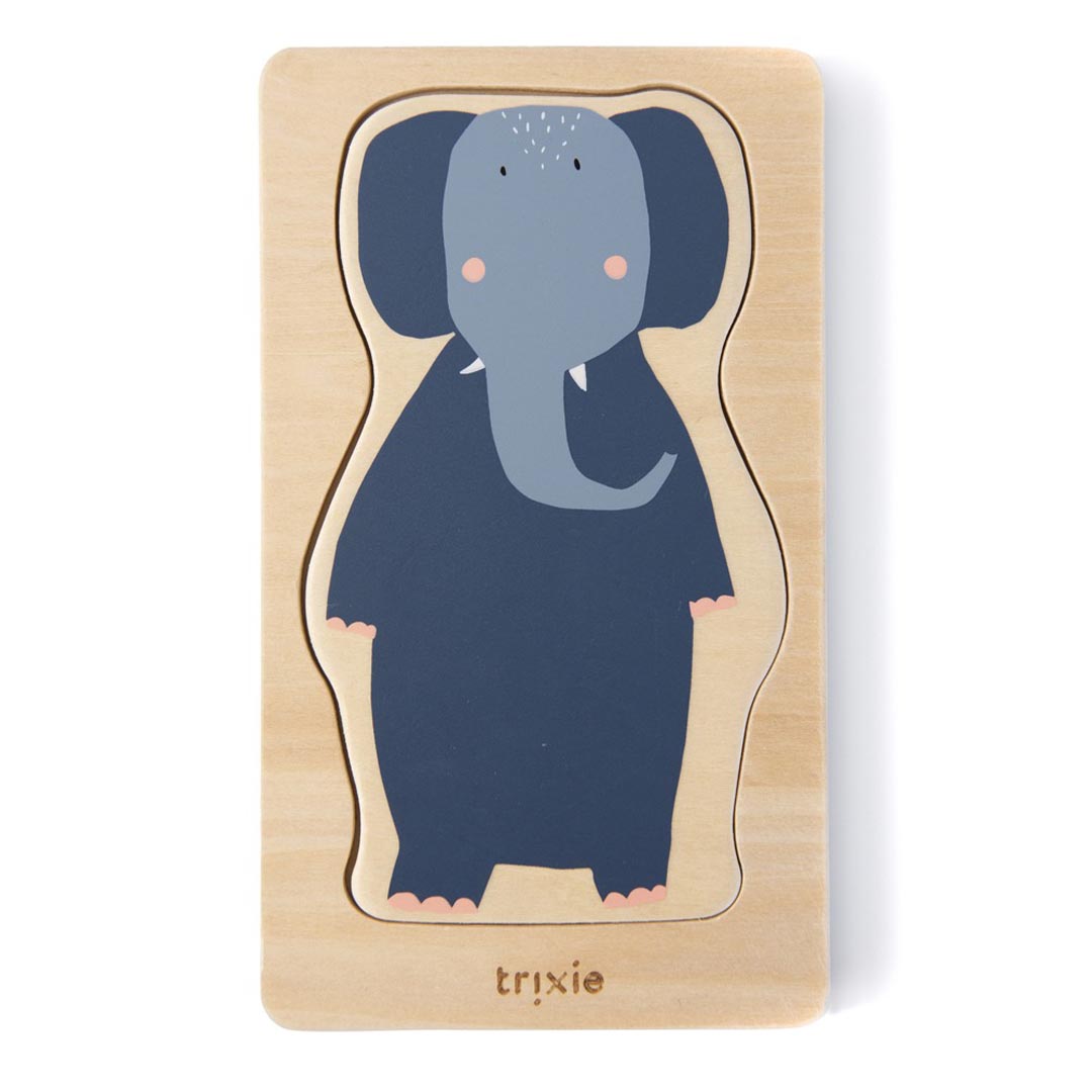 Puzzle animales 4 capas madera - Trixie