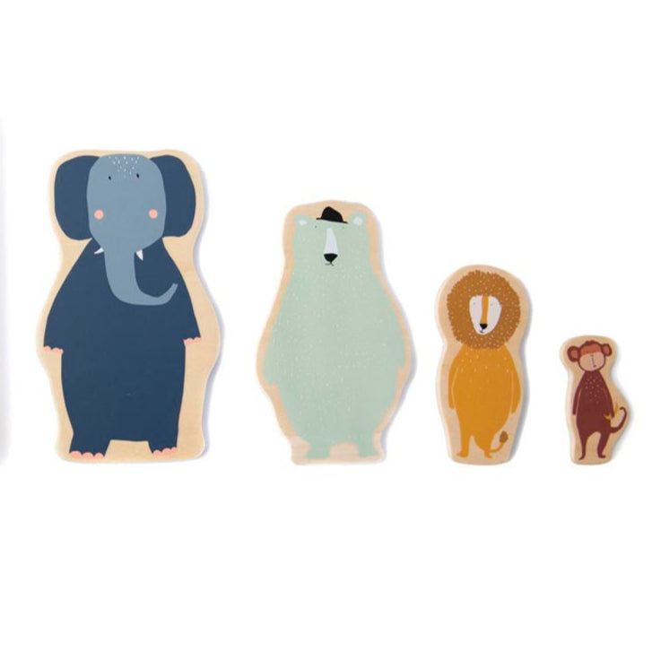 Puzzle animales 4 capas madera - Trixie