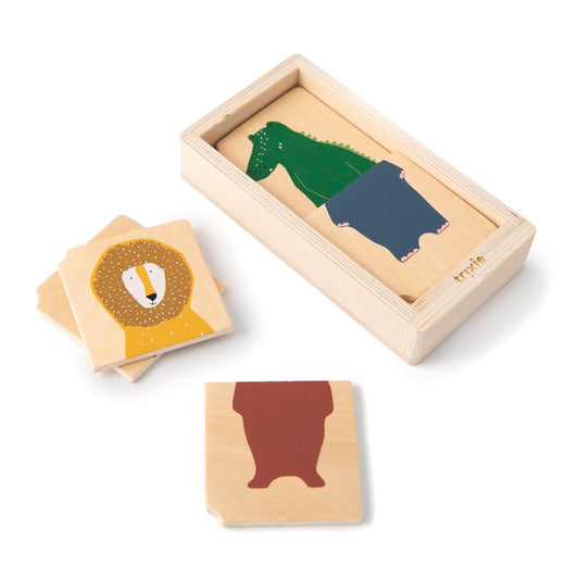 Puzzle animales combinado madera - Trixie
