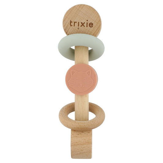 Sonajero de silicona de madera Mrs. Cat - Trixie