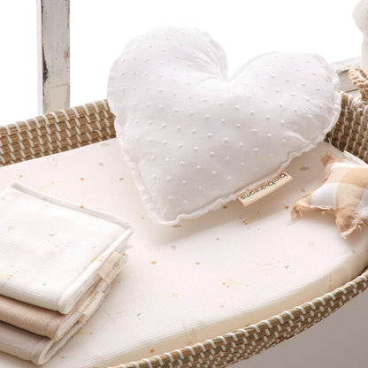 Cojín decorativo Plumeti blanco - Bimbidreams