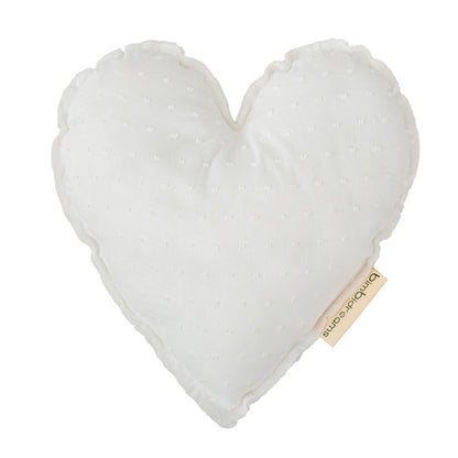 Cojín decorativo Plumeti blanco - Bimbidreams