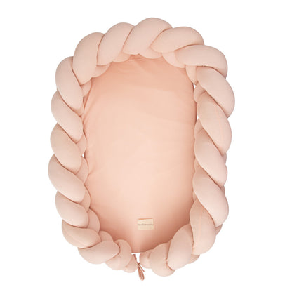 Cuna Nido Trenzada Texture rosa - Bimbidreams