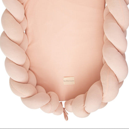 Cuna Nido Trenzada Texture rosa - Bimbidreams