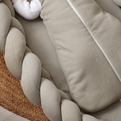 Cuna Nido Trenzada Texture verde - Bimbidreams