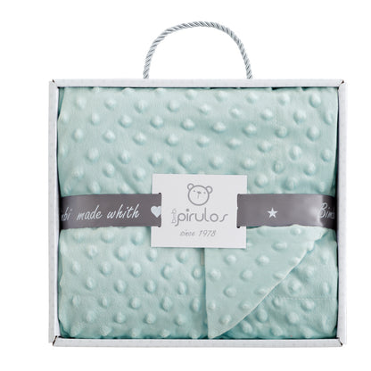 Manta Microfibra Dots verde - Bimbidreams