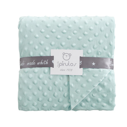 Manta Microfibra Dots verde - Bimbidreams
