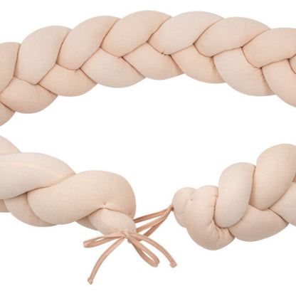 Trenza protector de cuna Texture Rosa - Bimbidreams