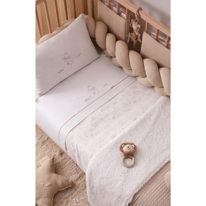 Trenza protector de cuna Texture Lino - Bimbidreams