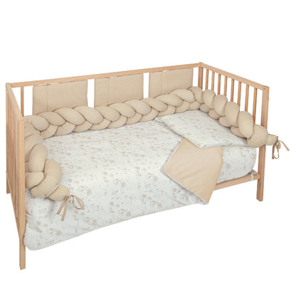 Trenza protector de cuna Texture Lino - Bimbidreams