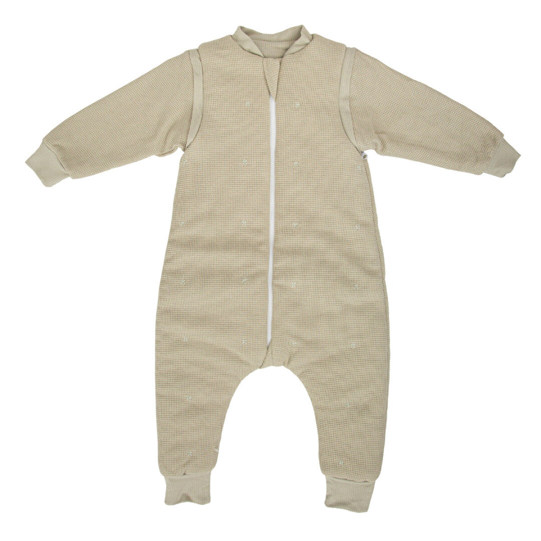 Saco pijama con pies Waffle Verde - Bimbidreams