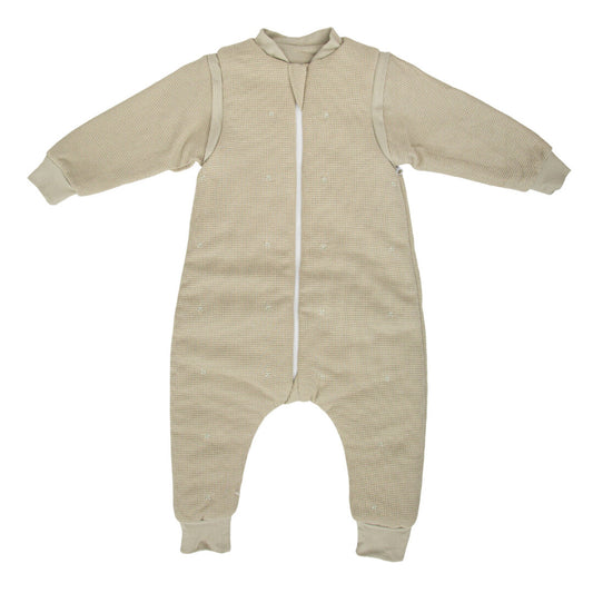 Saco pijama con pies Waffle Verde - Bimbidreams