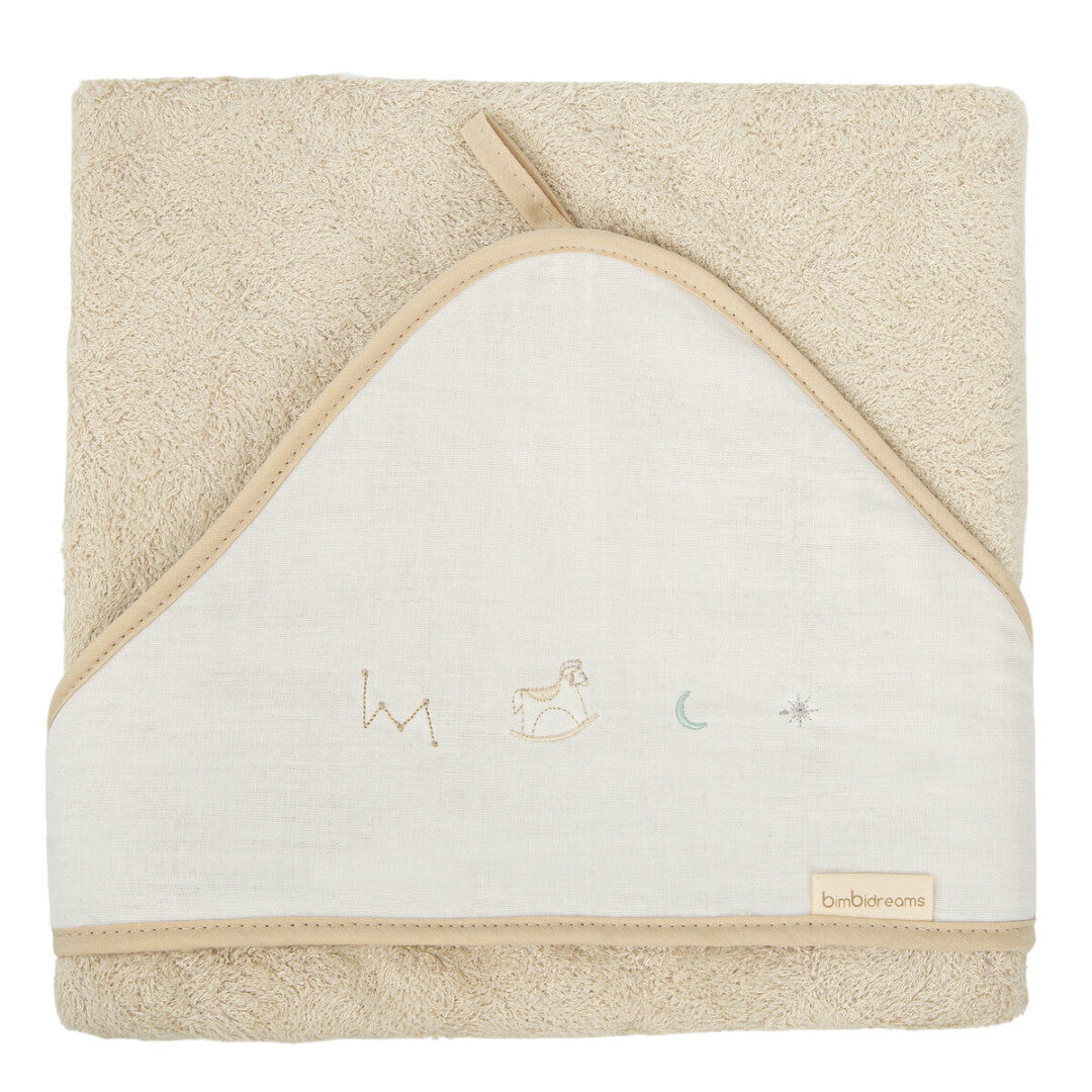 Capa de baño bebé 100x100 Blue Sky Lino - Bimbidreams