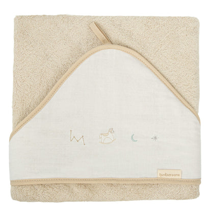 Capa de baño bebé 100x100 Blue Sky Lino - Bimbidreams