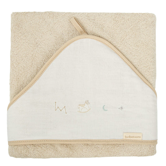Capa de baño bebé 100x100 Blue Sky Lino - Bimbidreams