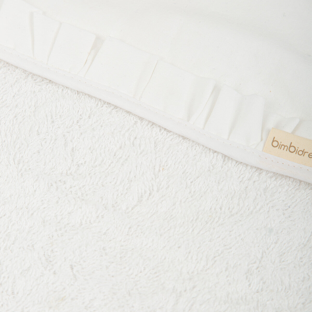 Capa de baño bebé 100x100 Stone Washed Blanco - Bimbidreams